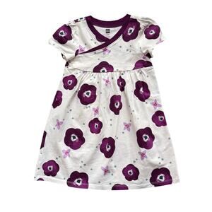 Tea Collection Italy Bougainvillea Wrap Neck Dress Size 4T